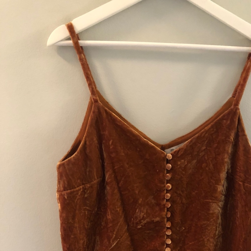 Madewell Velvet Crop Top Tank